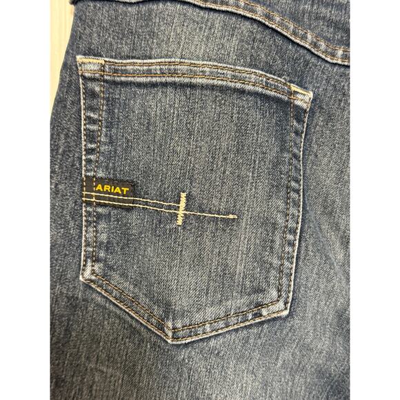 Ariat Rebar M5 Jeans 34x30 Slim Straight Western Workwear Denim - Picture 6 of 8